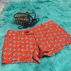NWOT RED CAMEL SHORT Size 5 turtle patterns V2